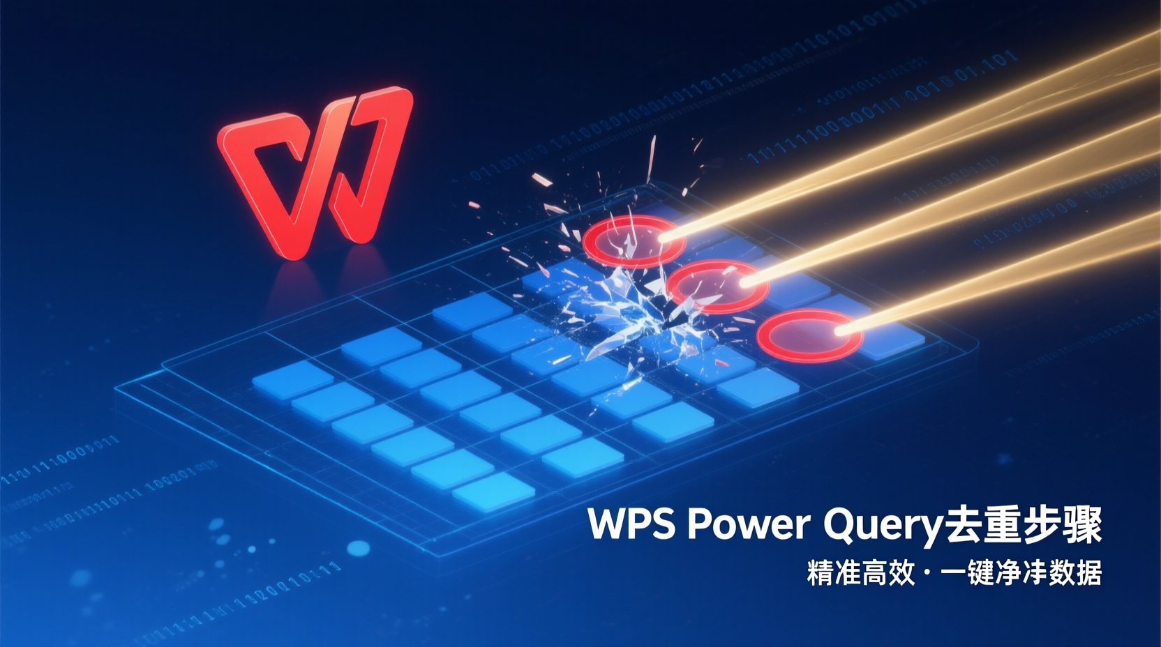 WPS Power Query去重步骤