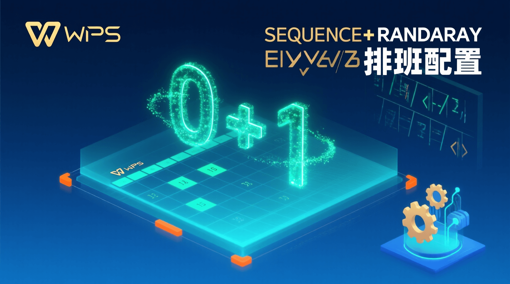 WPS表格动态数组函数, SEQUENCE函数使用教程, RANDARRAY随机排班, 自动化排班表制作, 如何防止排班重复, 动态数组函数组合案例, WPS排班模板优化, SEQUENCE+RANDARRAY实战