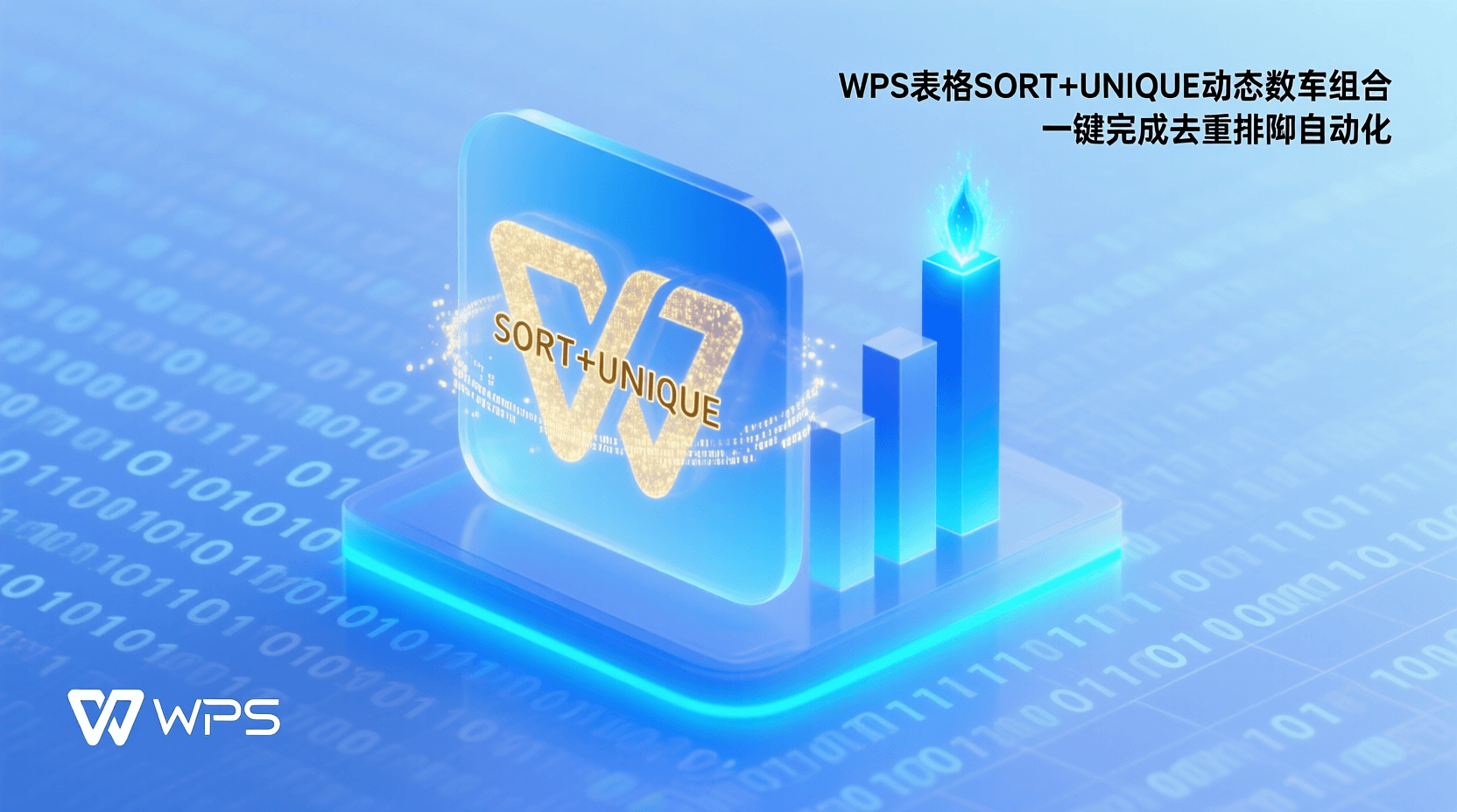 WPS表格SORT函数, WPS表格UNIQUE函数, 动态数组组合去重排序, WPS表格自动化流程, 如何批量去重并排序, SORT+UNIQUE使用教程, WPS表格公式优化, 动态数组性能提升, 大数据去重排序, 可更新报表模板